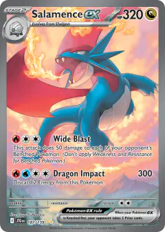 Salamence ex 187/159 Special Illustration Rare card from Journey Together