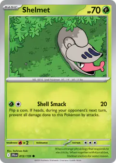 Shelmet 012/159 Common card from Journey Together
