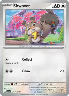 Skwovet 131/159 Common card from Journey Together