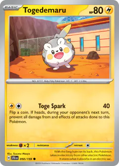 Togedemaru 050/159 Common card from Journey Together