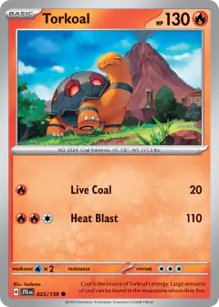 Torkoal 025/159 Common card from Journey Together