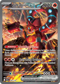 Volcanion ex 182/159 Special Illustration Rare card from Journey Together