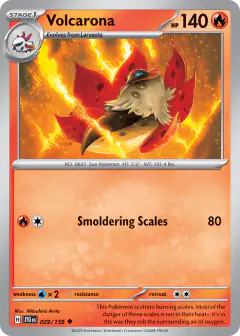 Volcarona 029/159 Uncommon card from Journey Together