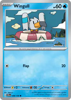 Wingull 038/159 Common card from Journey Together