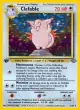 Clefable 1/64 Rare Holo card from Jungle