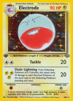Electrode 2/64 Rare Holo card from Jungle
