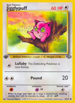 Jigglypuff 54/64 Common card from Jungle