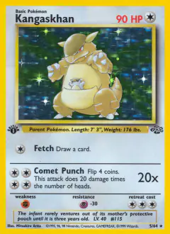 Kangaskhan 5/64 Rare Holo card from Jungle
