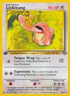 Lickitung 38/64 Uncommon card from Jungle