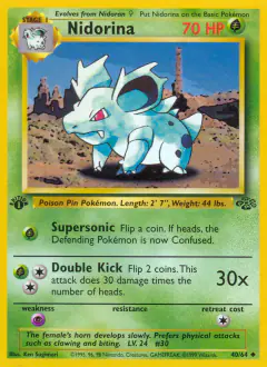 Nidorina 40/64 Uncommon card from Jungle