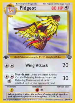 Pidgeot 24/64 Rare card from Jungle