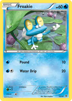 Froakie 12/39 card from Kalos Starter Set
