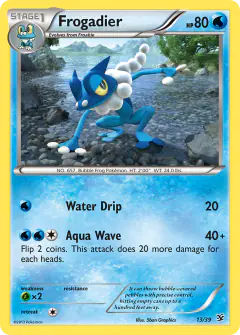Frogadier 13/39 card from Kalos Starter Set