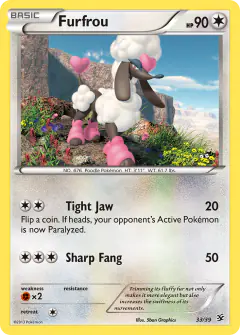 Furfrou 33/39 card from Kalos Starter Set