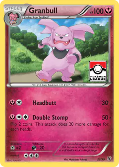 Granbull 23/39 card from Kalos Starter Set