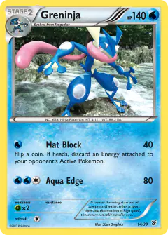 Greninja 14/39 card from Kalos Starter Set