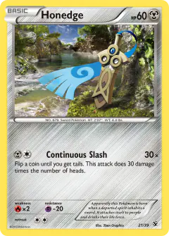 Honedge 21/39 card from Kalos Starter Set