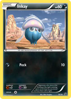 Inkay 18/39 card from Kalos Starter Set