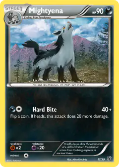 Mightyena 17/39 card from Kalos Starter Set