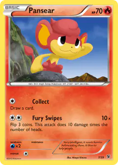 Pansear 7/39 card from Kalos Starter Set