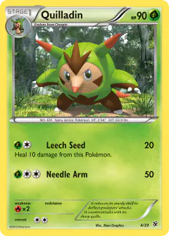 Quilladin 4/39 card from Kalos Starter Set