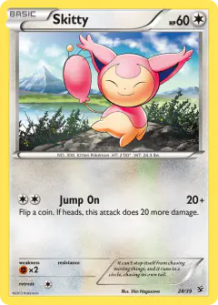 Skitty 28/39 card from Kalos Starter Set