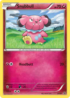 Snubbull 22/39 card from Kalos Starter Set
