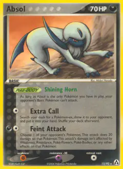 Absol 15/92 Rare card from Legend Maker