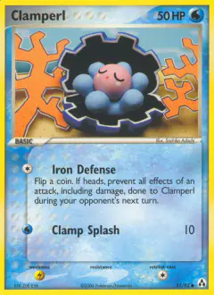 Clamperl 51/92 Common card from Legend Maker
