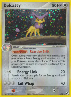 Delcatty 4/92 Rare Holo card from Legend Maker