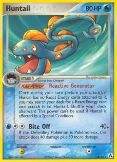Huntail 18/92 Rare card from Legend Maker