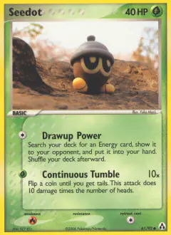 Seedot 61/92 Common card from Legend Maker