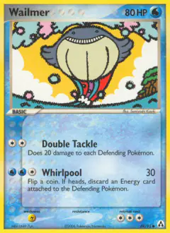 Wailmer 69/92 Common card from Legend Maker