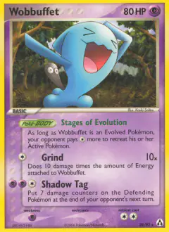 Wobbuffet 28/92 Rare card from Legend Maker
