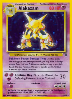 Alakazam 1/110 Rare Holo card from Legendary Collection