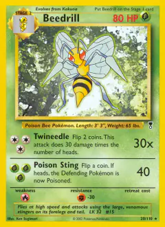 Beedrill 20/110 Rare card from Legendary Collection