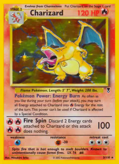 Charizard 3/110 Rare Holo card from Legendary Collection