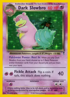 Dark Slowbro 8/110 Rare Holo card from Legendary Collection
