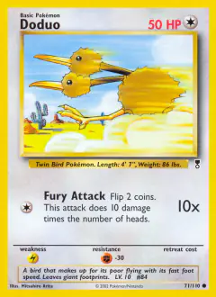 Doduo 71/110 Common card from Legendary Collection