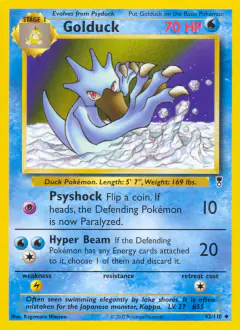 Golduck 43/110 Uncommon card from Legendary Collection
