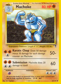 Machoke 51/110 Uncommon card from Legendary Collection