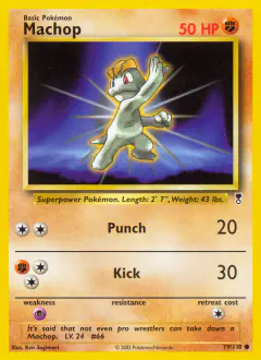 Machop 79/110 Common card from Legendary Collection