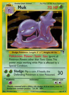 Muk 16/110 Rare Holo card from Legendary Collection