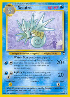 Seadra 63/110 Uncommon card from Legendary Collection