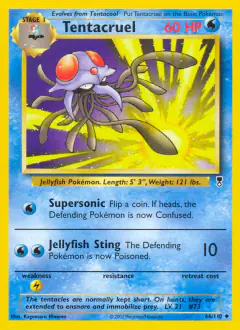Tentacruel 66/110 Uncommon card from Legendary Collection