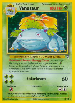 Venusaur 18/110 Rare Holo card from Legendary Collection
