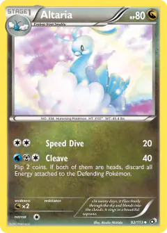 Altaria 92/113 Uncommon card from Legendary Treasures