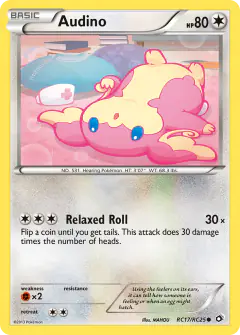 Audino RC17/RC25 Common card from Legendary Treasures
