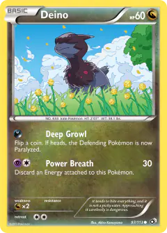 Deino 97/113 Common card from Legendary Treasures