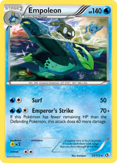 Empoleon 35/113 Rare card from Legendary Treasures